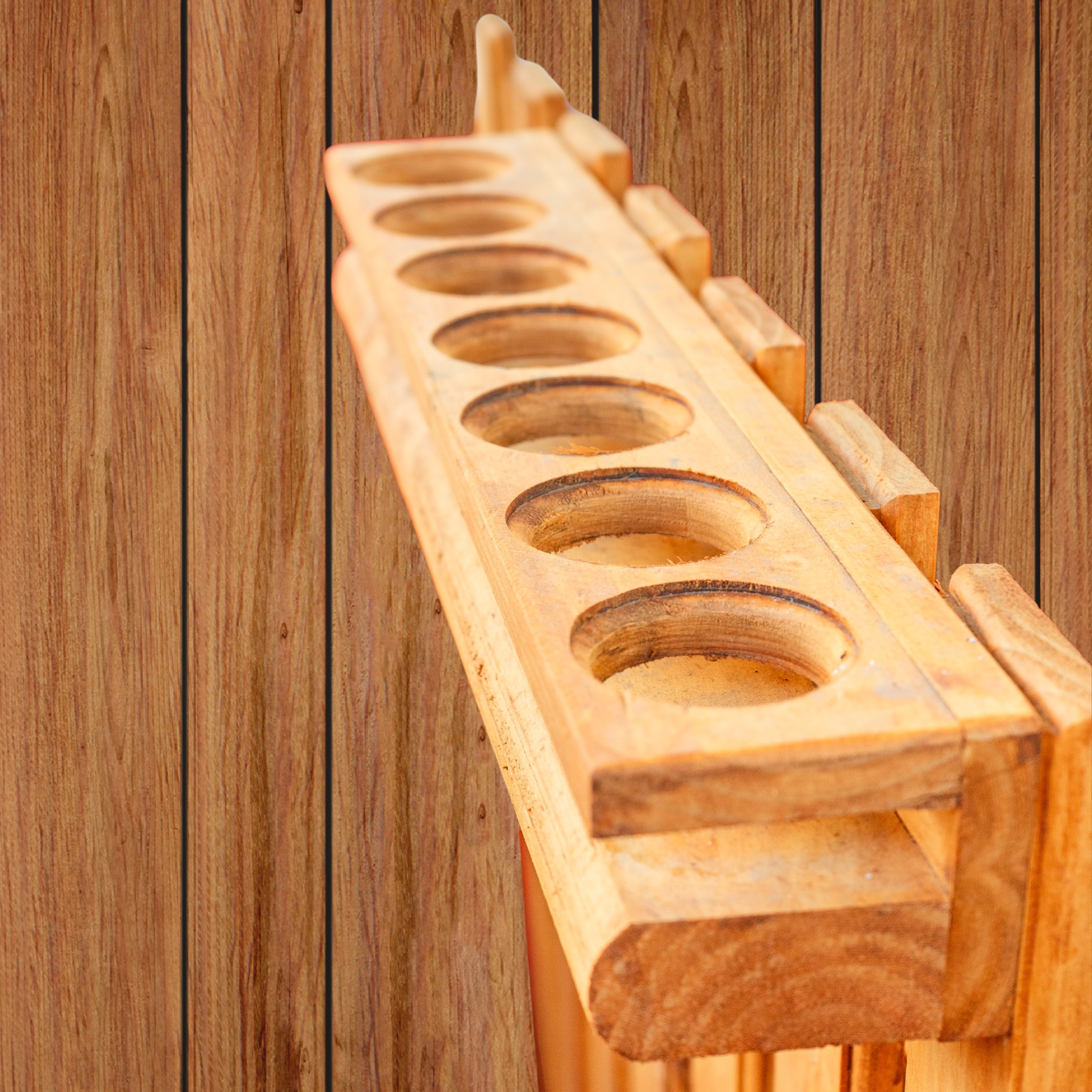 Posa Vasos para Tinaja de Madera | Accesorio para Tinajas