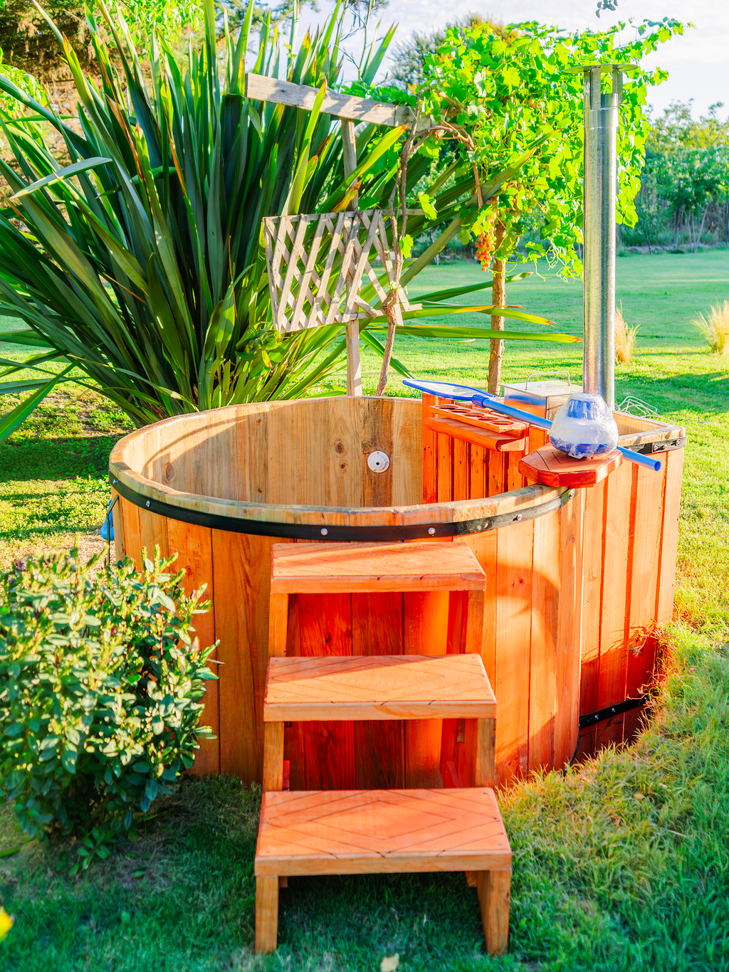 Tinaja Tipo Pádel o Raqueta de Madera | Tinajas Calientes Chile